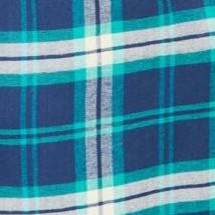 evening blue plaid