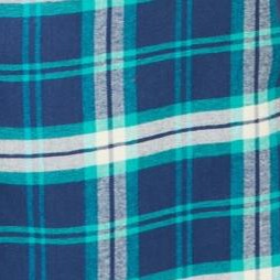 evening blue plaid