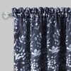 GoodGram Watercolor Lillies & Cherry Blossoms Floral Charlotte Pastel Semi Sheer Single Window Curtain Panel - 2 of 3