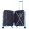 NAYSAYE Luggage 2 Piece Carry On Set with Cup Holder Spinner Wheels TSA Lock Expandable for Travel, Blue and Orange, 15.6"*8.3"*21.7" - 3 of 4