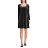 Lands' End Women's Knit Velvet Square Neck Dress - 3 of 4
