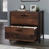 Briarbrook 2 Drawer Lateral File Barrel Oak - Sauder: Locking, CARB Certified, Metal Frame - 3 of 4