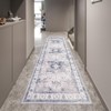 Washable Area Rug 4'x6' Vintage Traditional Floor Cover Foldable Thin Rugs Low Pile Soft Floral Medallion Vintage Design for Bedroom Living Room - 3 of 4