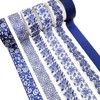 Wrapables Blue and White Porcelain Vintage Floral Chinoiserie Washi Tape Set for DIY, Arts and Crafts, Scrapbooking, Gift Wrapping (12 Rolls) - 3 of 4
