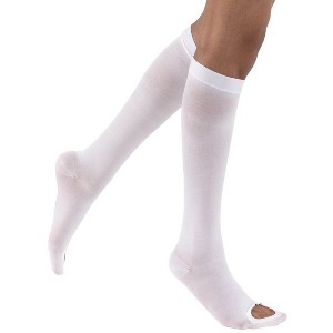 Jobst Anti-Embolism Knee High Regular Nylon Stockings Small White - 1 of 4
