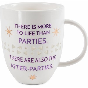 Pavilion Gift Company - After Parties - 24 oz Pierced Porcelain Cup - Drinkware - 1 of 4