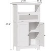 Dcolora Freestanding Bathroom Cabinet with Flip Glass Drawer - 2 of 4