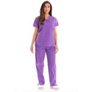 Just Love Women's Scrub Sets Medical Scrubs (Mock Wrap) - Comfortable and Professional Uniform in - 1 of 1