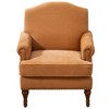 TOAOTBNBO Nail-head Trim Accent Chair with Springs Cushions, Mid-century Comfy Chenille Armchair with Solid Wood Club Sofa Chair for Waiting Room - 2 of 4