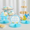 Sparkle and Bash 6 Pack Boy Baby Shower Table Decorations, Yellow Duck Honeycomb Centerpieces, 8.25 x 7.5 In - 2 of 4