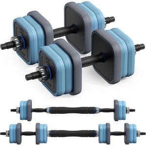 MERACH 4 in 1 Hand Weights Dumbbells Set with Connector Used as Dumbbell, Barbell, Push up Stand, Weight Plate - 1 of 4