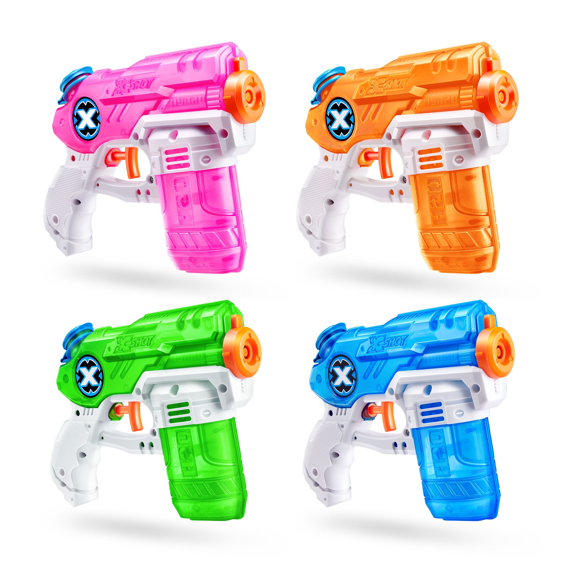 XSHOT Water Stealth Soaker 4pk Water Blasters by ZURU: Kids Ages 5+ Plastic Toy