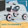 AENKYO Kids Tricycle for Toddlers Age 2-5 - Adjustable Seat Trike with Storage Basket, Bell & EVA Wheels, Baby Bike for Boys & Girls - 4 of 4