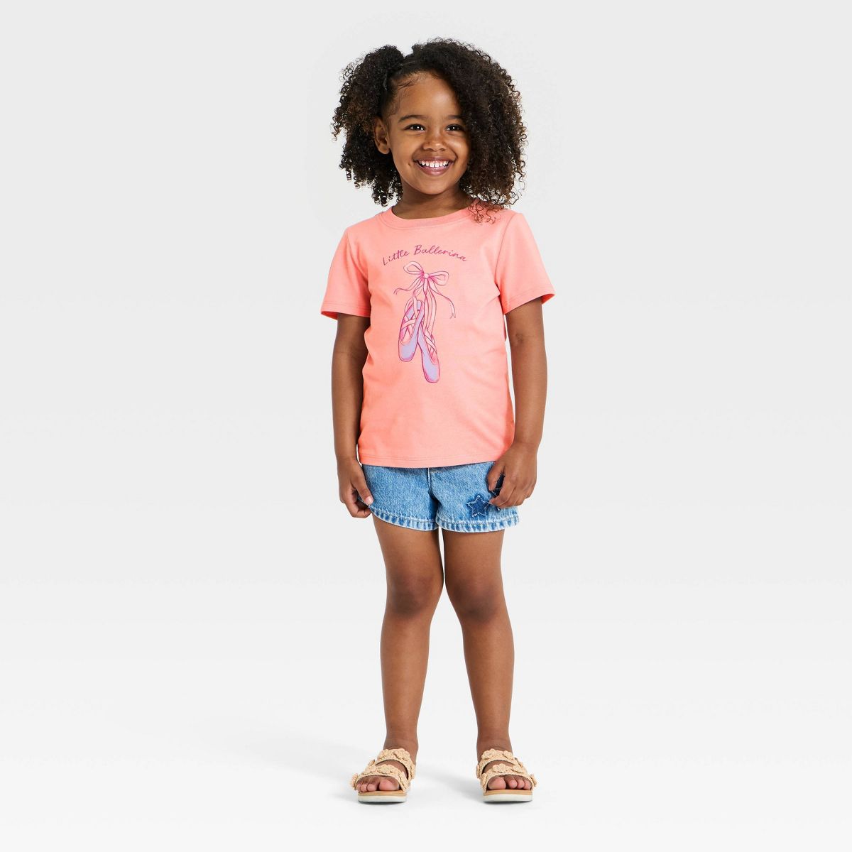 Toddler Girls' Classic Ballerina Graphic T-Shirt - Cat & Jack™ Pink - thumbnail 4