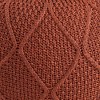 ARTPLAN Round Pouf Ottoman Home knit Floor Foot Pouf Woven Stool For Living Room, Lounge and Bedroom - 3 of 4