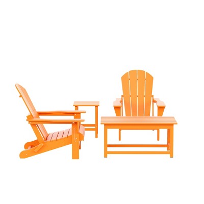 WestinTrends  4-Piece Outdoor Paio Adirondack Conversation Set