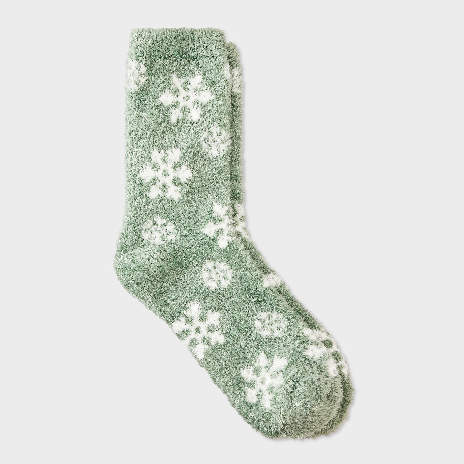 Women's Snowflake Cozy Crew Socks - Auden™ 4-10