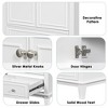 30-Inch Bathroom Vanity with Sink Combo Multi-functional Bathroom Cabinet with Doors and Drawer Solid Frame and MDF Board Green - 2 of 4