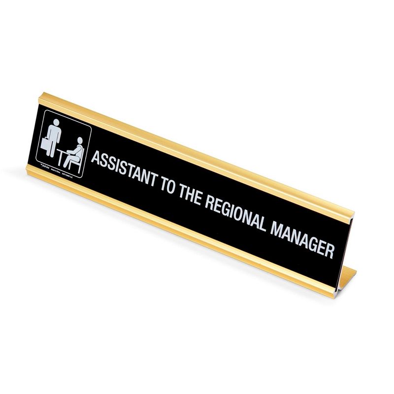 Just Funky The Office Assistant To The Regional Manager Desk Plate | Measures 10 x 2 Inches, 2 of 7