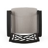 PAGED 2-Pieces Outdoor Dining Chairs Modern Outdoor Chair with Arms, Metal Frame for Poolside, Patio, Lawn, Backyard - 4 of 4