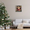 Stupell Industries Calf with Holly & Lights Garland Framed Giclee Art - 3 of 4