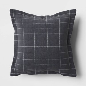 26"x24" Woven Outdoor Deep Seat Pillow Back - Threshold™ - 1 of 4