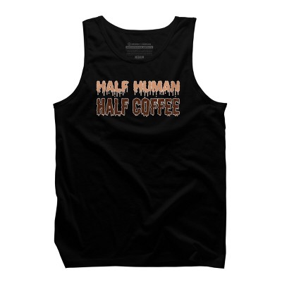 Men's Design By Humans Funny Halloween Costume For Coffee Addicts By TeeShirtMadness Tank Top