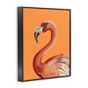 Stupell Industries Tropical Flamingo Bird Portrait Watercolor Detail Framed Giclee Art - 2 of 4