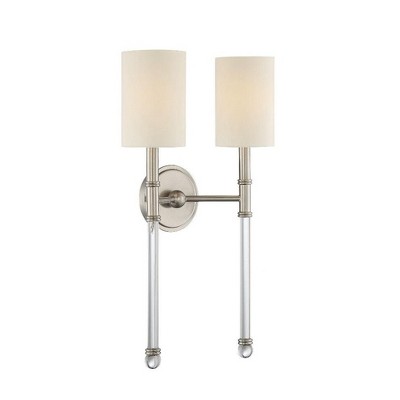 Savoy House Fremont 2 - Light Wall Light in  Satin Nickel