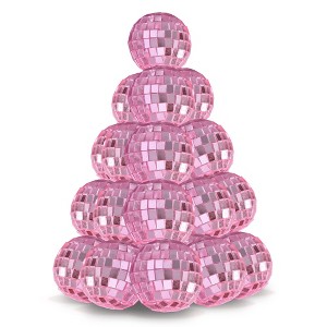 Yescom 20PCS 1.6" Small Disco Ball Mirror Mini Hanging Decoration for Events Wedding 70s 80s Party Business Holiday Home Decor Multi-color Opt - 1 of 4