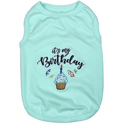 Parisian Pet 'Birthday Boy' Tee for Dogs & Cats – Comfortable Cotton Shirt for Pet Birthday Parties - Blue - image 1 of 2