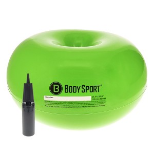 BodySport Donut Exercise Ball with Pump, Exercise Equipment for Home, Office, Gym, and Classroom - 1 of 4
