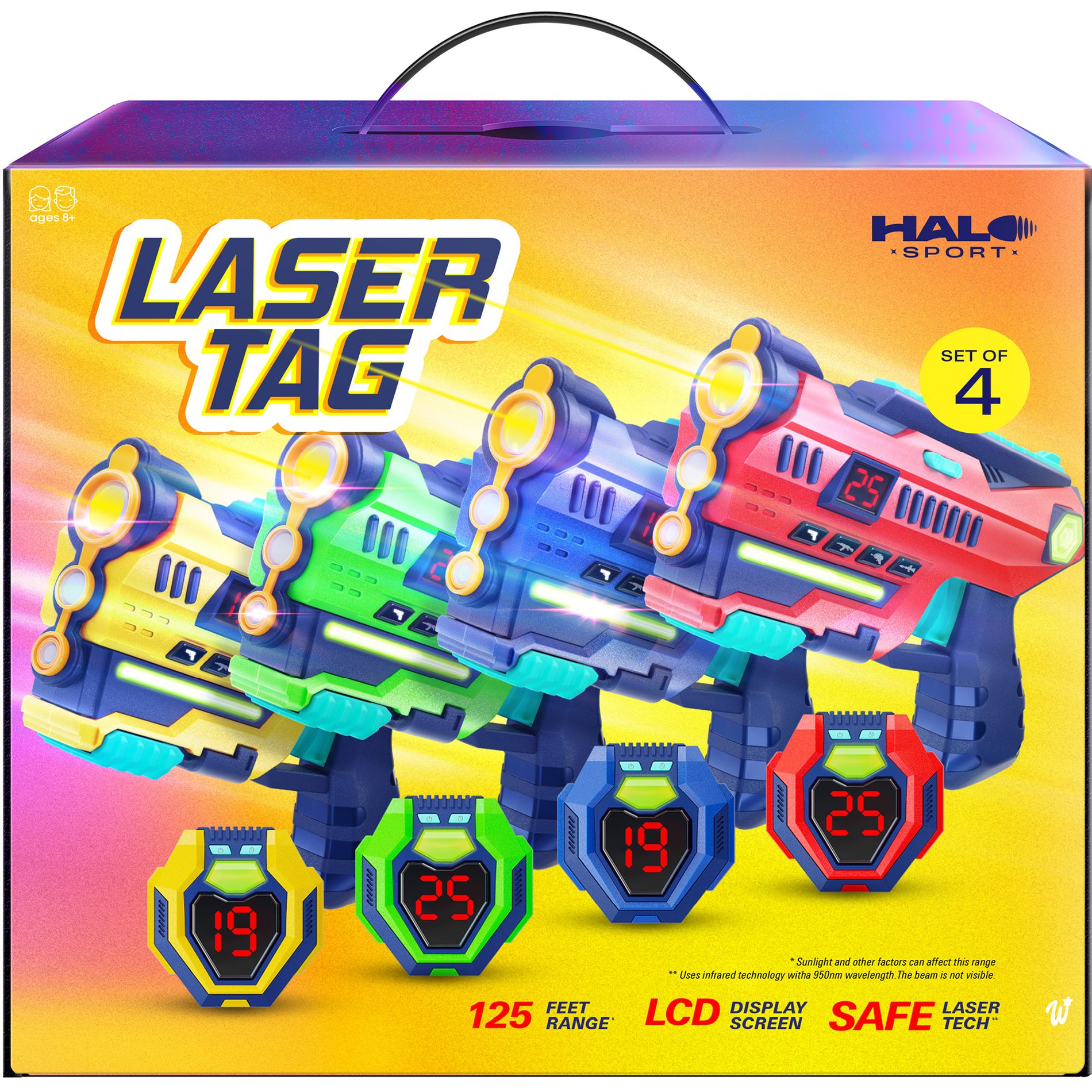 Laser Tag Set of 4 - Gifts for 8-13 Year Old Boy Gifts Birthday (4 Pack)