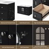 ORRD 36" Floating Bathroom Vanity with Ceramic Sink, Wall-Mounted Cabinet with 3 Soft-Close Drawers, Black - 3 of 4