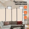 VEVOR Room Divider, 4 Panel Room Divider, Folding Privacy Screen and Portable Partition Divider for Room Separation, Beige - 3 of 4