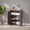 Slate Gray Freestanding Bathroom Floor Storage Cabinet - 11.8 x 23.6 x 31.5 Inches, with 2 Adjustable Shelves for Spacious Bathroom Storage - 4 of 4