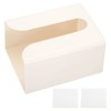 Unique Bargains Wood Bathroom Kitchen Toilet Rectangle Tissue Box Cover with Adhesive Stickers - 3 of 4
