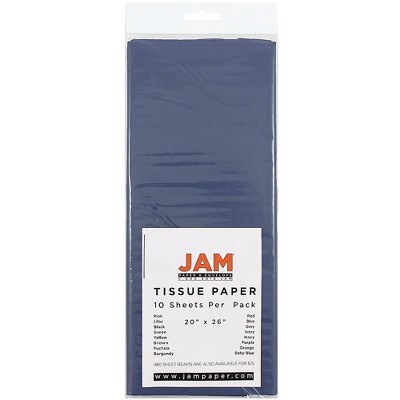 JAM Paper Gift Tissue Paper Navy Blue 10 Sheets/Pack 1152353