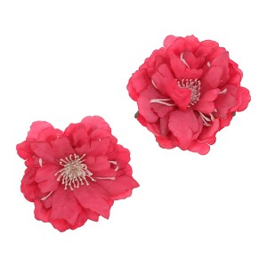 Unique Bargains Simulated Flower Hair Clip 2 Pcs - 1 of 4