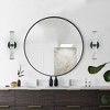 VYNXARIA Marble-Inspired Wall Lights with Black Frame, Set of 2 - Elegant Indoor Lighting Fixtures - 3 of 4