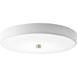 Progress Lighting, Beyond Collection, 1-Light LED Flush Mount, Brushed Nickel, Acrylic Shade - 1 of 4