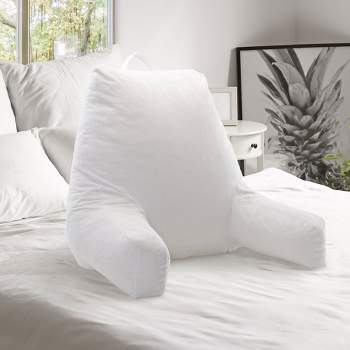 Lucid Comfort Collection Shredded Memory Foam Body Pillow, White