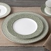 Noritake Infinity Green Platinum Set of 4 Dinner Plates - 3 of 4