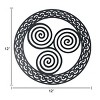 Slickblue Celtic Metal Wall Art – 12" Round Hanging Decor in 8 Irish Designs & 4 Finish Options for Home - 3 of 4