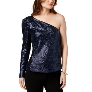 Rachel Zoe Womens Sequin Ira One Shoulder Blouse - 1 of 1