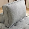 Kumasinova Modular Gray Linen Sofa,Sectional Couch with Wooden Frame,Free Splicing Design,Single Sofa for Small Apartment,Living Roomecor - 4 of 4