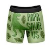 Mens Papasaurus Boxer Briefs Funny Fathers Day Trex Graphic Novelty Underwear For Dad - Crazy Dog Boxer Briefs - 3 of 4