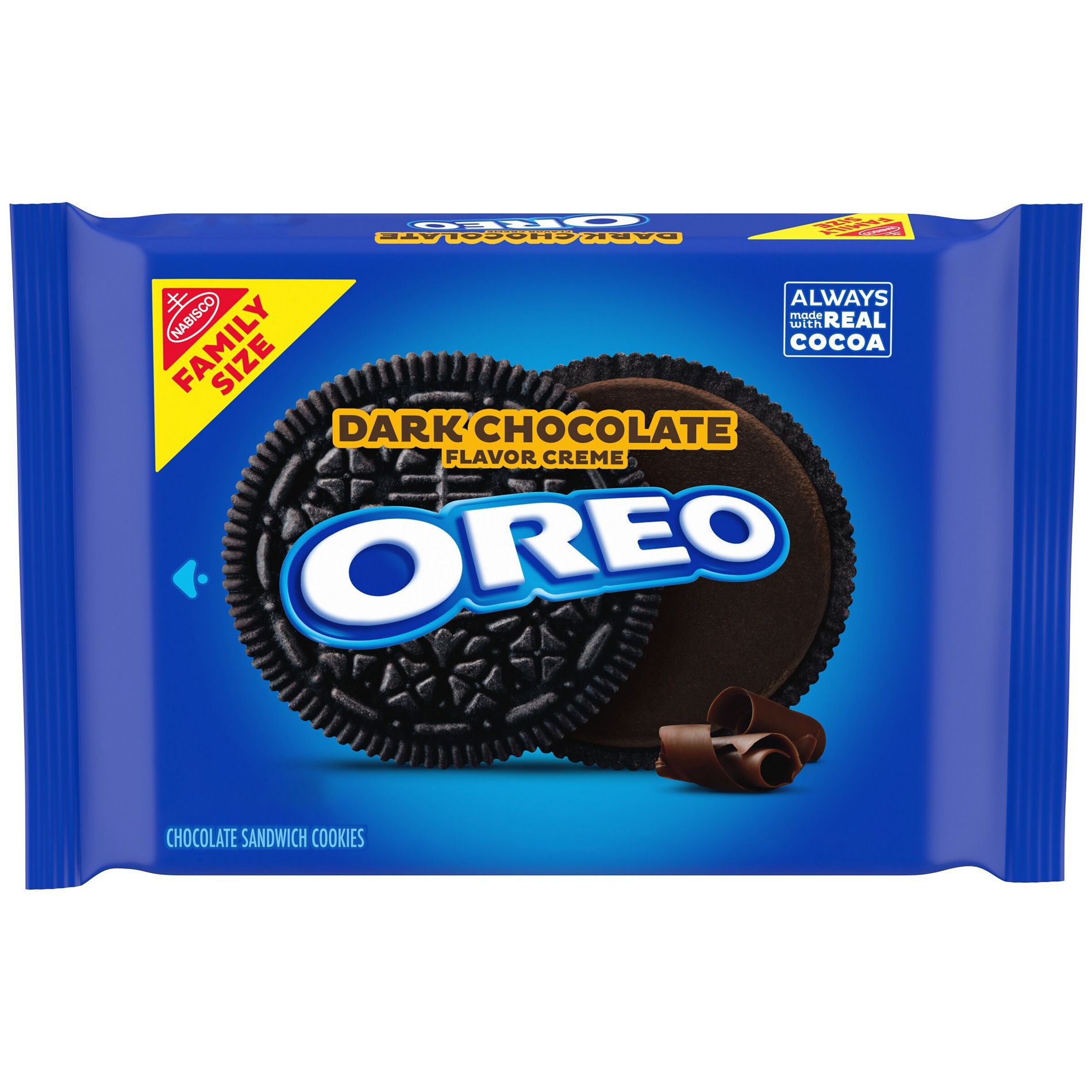 Oreo Dark Chocolate Creme Chocolate Sandwich Cookies Family Size - 17oz