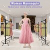 FDW Female Mannequin  69 Inch Adjustable Mannequin Stand  Realistic Female Full-Body Mannequin with Metal Base - 2 of 4