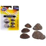 Dirt and Gravel Piles 5 piece Accessory Set for 1/87 (HO) Scale Models by Classic Metal Works